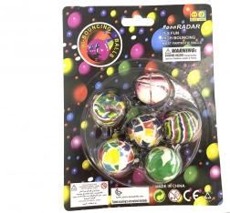 Set di palline rimbalzanti hop ball 6 pz 3,2 cm