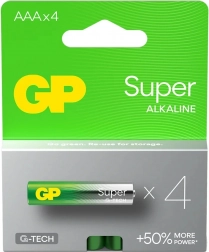 Batterie alcaline GP Super LR03/AAA 4pz