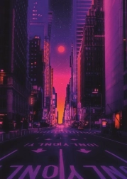 Puzzle RAVENSBURGER Città al neon 1000 pezzi