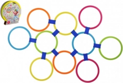 Teddies cerchi colorati saltellanti con connettori, set da 10 pezzi