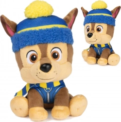 Cagnolino di peluche CHASE di PAW PATROL con berretto invernale e sciarpa 18 cm