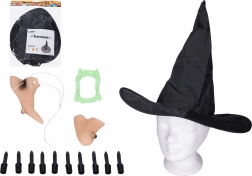 Set da strega – naso, mento, dita, denti e cappello