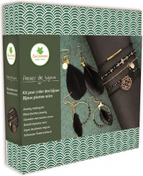 Creazione di gioielli – bigiotteria con piume nere