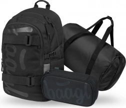 Set Baagl: Zaino, Astuccio e Borsa Sportiva Nera