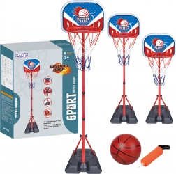 WOOPIE canestro da basket per bambini con altezza regolabile 90–170 cm + palla
