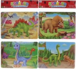 Puzzle dinosauro 48 pezzi e libro da colorare