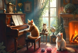 Bluebird puzzle Concerto felino 1000 pezzi