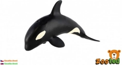 Figurina di orca in plastica 12 cm
