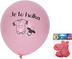 Palloncini gonfiabili 30 cm – set 5 pz, È una bambina