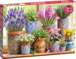 Puzzle Cherry Pazzi Ceramica in fiore da 1000 pezzi