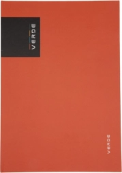 Registro A4 VERDE, colore mattone, 96 fogli a righe