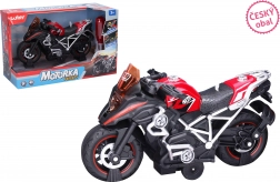 Moto rossa avvitabile con effetti