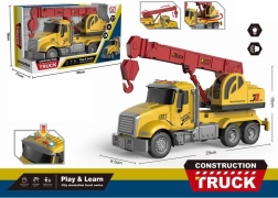 Camion gru per bambini con trazione a frizione ed effetti luminosi e sonori
