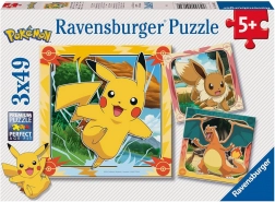 Puzzle Pokémon 3x49 pezzi RAVENSBURGER