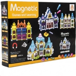 Set di costruzioni magnetiche casetta 75 pz
