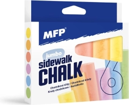 Gessetti rotondi da marciapiede 6 pz – mix di colori