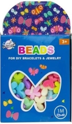 Set di perline - farfalline + cordino da 1 metro