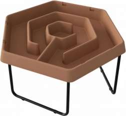 masterkidz tavolo esagonale per acqua e sabbia labirinto con altezza regolabile