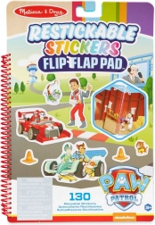 Paw Patrol adesivi riutilizzabili Flip‑Flap – missioni classiche