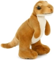 Dinosauro peluche marrone 20 cm