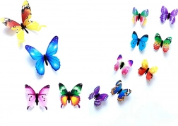 Ag683d farfalle fluorescenti 12 pz mix