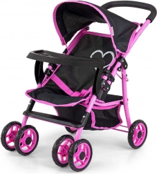 Passeggino sportivo per bambole Milly Mally Kate Prestige Black