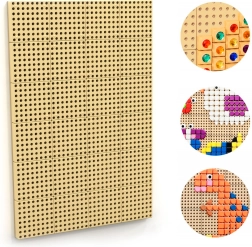 Masterkidz pannello STEM creativo da parete con pannello di montaggio 120 × 80 cm