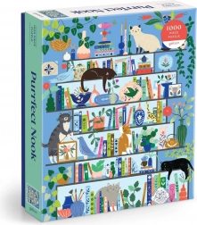 Puzzle GALISON PURRFECT NOOK – libreria felina, 1000 pezzi