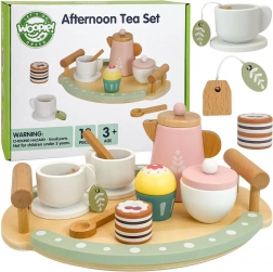 Woopie Green set da tè e caffè in legno 12 pz FSC
