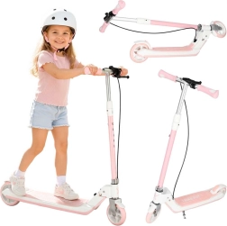 Trike Fix monopattino pieghevole per bambini con ruote LED luminose, rosa