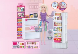 Bambola commessa 30 cm con negozio e accessori