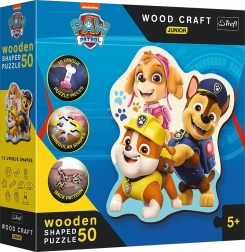 Puzzle in legno bifacciali Paw Patrol 50 pezzi