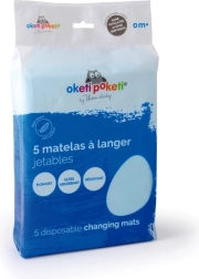 Telo monouso per il cambio, bianco (5 pezzi)