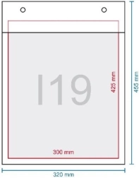 Busta imbottita AROFOL J19 A3, bianca