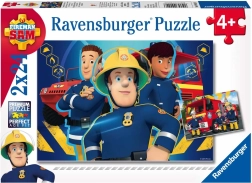 Puzzle Ravensburger Vigile del Fuoco Sam 2×24 pezzi