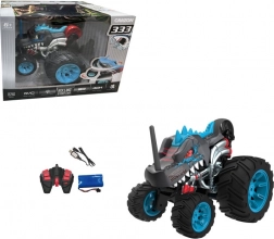 Auto acrobatico RC nero con cinque ruote