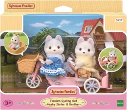 Sylvanian Families Cuccioli di husky in bici – set tandem