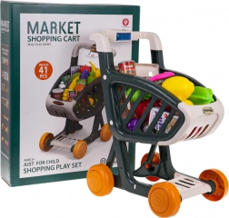 Carrello della spesa interattivo con luci e musica, 41 pezzi – Verde