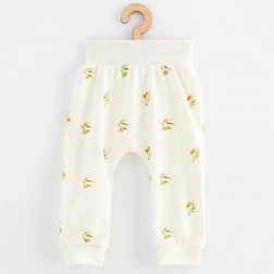 pantaloni per neonati in cotone organico New Baby olive 62 (3–6 mesi)