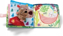 Lilliputiens libro in tessuto con burattino da dito orsetto César