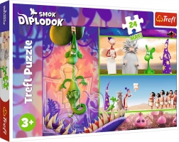 Puzzle 24 Maxi Ciekawski Drak Diplodok