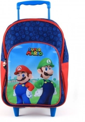 Zaino scolastico con ruote Super Mario