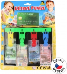 Cassa per bambini con soldi in euro