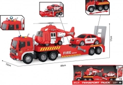 Set carro attrezzi dei vigili del fuoco 1:16 con luce e suono