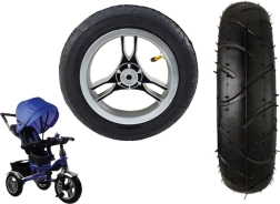 Ruota posteriore in plastica con pneumatico in gomma gonfiabile per PRO600