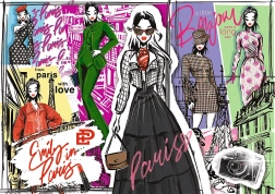 Puzzle Emily in Paris: ispirazione di moda 1000 pezzi