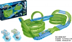 pista da corsa luminosa per il buio, 83 pezzi