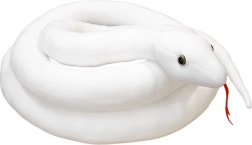 Serpente di Peluche Bianco 110 cm