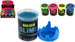 Slime neon 160 g, fluorescente sotto luce UV/black light, 4 colori
