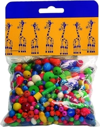 Detoa mix di perline di legno colorate 70 g